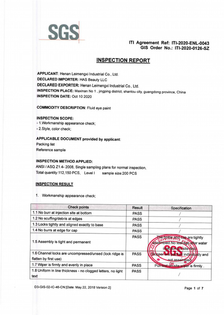 La CINA Henan Leimengxi Industrial Co., Ltd. Certificazioni